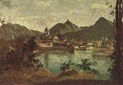 Jean-Baptiste Camille Corot Stadt und See von Como Sweden oil painting artist